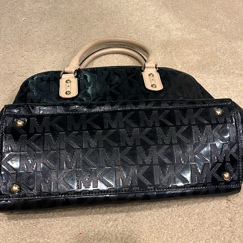 - Mk black patent leather bag
